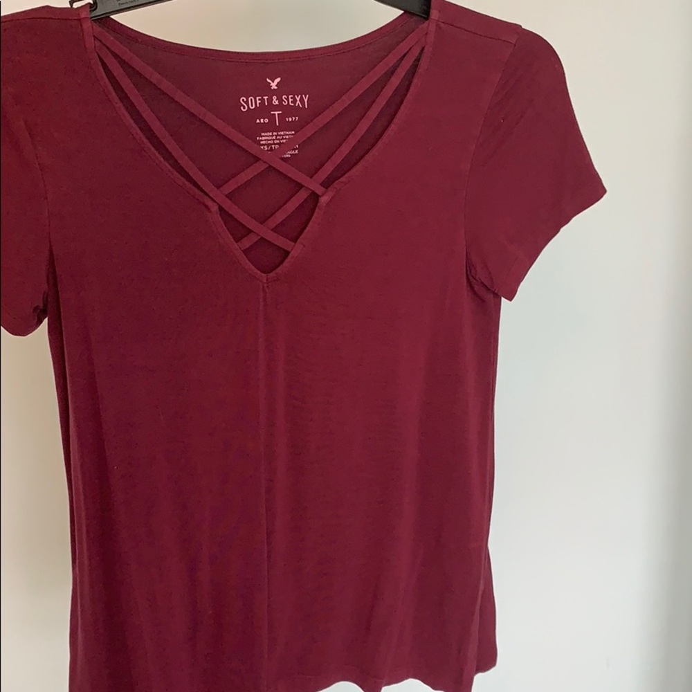 AMERICAN EAGLE STRAPPY FROUNT TOP